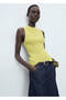 Knitwear rib blouse