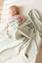 Water Green Underwire Muslin Nursing Cover 90X110 Cm, 4 Layer 100% Cotton Tasseled Stroller Cover - 5