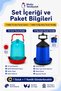 Chicken Waterer and Feeder Set 2 Pieces 12 Liter Waterer 2 Pieces 12 kg Hanging Chick Feeder - 2