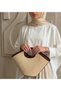 Beige Wicker Trend Fashion Women's Hand and Shoulder Bag - 3
