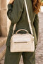 Original Women's Crossbody and Hand Carry Adjustable Strap Leather Textured Three-Compartment Large Stylish Shoulder and Hand Bag - 2