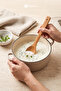 1 Piece 30 cm Varnished Natural Bamboo Serving Spoon – Large Size, Non-Slip, Ergonomic Wooden Spoon - 2