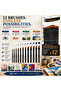 12-Piece Nylon Paint Brush Set for Acrylic, Oil & Watercolor – Versatile & Durable 20100210 - 4