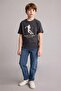 100% Cotton New Regular Fit Crew Neck Printed Short Sleeve T-Shirt Boys H6367A826Hs - 2