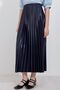 Bdart Metallic Textured High Waist Ruffle Detailed Maxi Skirt - 4