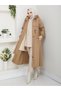Bondit Coat with Hood, Elastic Waist and Fur Lining for Modest Wear Rc1205002 - 6