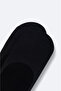 Men's Black Cotton Ballerina Socks B 008557 - 2