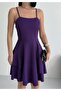 Princess Model Strap Purple Dress - 5