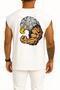 Oversized Muscular Eagle Gym Pocket and Back Printed Athlete - 2