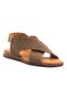 Azzare Genuine Leather Women's Sandals Mink Suede - 3