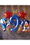 Sonic Boom 9 Years Old Navy Blue Number Foil Balloon Set Sonic Concept Balloon Set