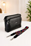 Women's Black Crossbody Shoulder Bag 034 Black - 2
