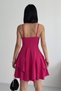 Princess Model Strappy Fuchsia Dress - 4