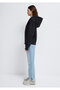 Logo Embroidery Detailed Hooded Black Sweatshirt 1S10532-900 - 5