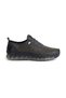 Otja Black Genuine Leather Laser Laced Orthopedic Sports Shoes - 4