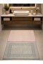 3 Pieces of Footprint Patterned Cotton 50 X 70 Authentic Towel Bath and Sink Mat