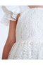 Melody Back Bow Lace Detailed Holiday Special Occasion Girl's Dress - 8