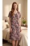 Bamboo Short Sleeve Summer Women's Dress 72232