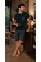 Sunzer Men's Short Sleeve Top with Pocket Bottom Capri Pjm Set - 3