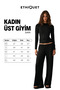 Dari Women's Soft and Flexible Fabric Round Neck Fitted Long Sleeve Black T-Shirt - 6