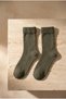 Woman's khaki colored towel socket socks - 3