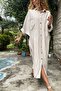 Women's Stone Bat Sleeve Extra Wide Cut Oversize Hijab Tunic / Dress 700-3282528 - 3