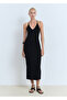Back Low-Cut Midi Dress - 2