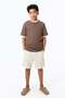 Linen-blend shorts