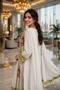 Cotton Heavy Embroidered & Crochet work Party Wear Straight Suit- FULLY STICHED 3 piece suit - 3