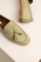 Genuine Leather Women's Adeen Avocado Pompom Handmade Ballerinas - 3