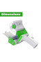 Packing Tape with Dispenser Gun-Clear Tape Roll and Green Ergonomic Dispenser (10 Rolls) - 3
