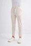 0008 Rope Tied Jogger Men's Trousers Beige - 3