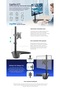 Ef71 Steel Design 2-8 Kg 13"-32" Desktop Monitor Stand with Single Arm Lift - 6