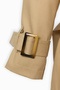 Girl's Milano Lined Belted Buttoned Canvas Trench Coat - Camel - 6