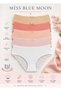 High Waist Lace Bato 5-Piece Women's Panties 5660-1