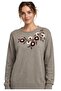 MOTHER'S SWEATER 1 PIECE OPEN COFFEE FOAM COLLAR FLOWER EMBROIDERED QUALITY USED STYLISH - 2