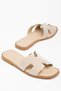 Summer Slippers with Metal Satin Details - 3