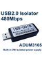 ADUM3165 USB Digital Isolator 480Mbps USB High-speed Isolator Voltage USB HUB DAC Decoder Audio E...