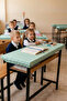 15 Pieces of Elastic School Desk Cover and Teacher's Table Cover (Cotton) / Mint Gingham - 4