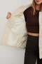 Baklava Pattern Quilted Oversized Button Coat - 4