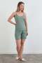 Corded Strap Shorts Pajama Set - 4