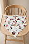 7-Piece Two-Stage 100% Cotton Double Layer Checkered Muslin Baby Drool Bib Scarf 40 X 20 cm