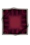 100% twill silk monogram patterned burgundy colored 90x90 sewing method: hand stitched scarf - 6