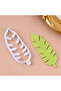 symj-1set 4 pcs/set Palm Monstera Deliciosa Leaf Cutter Gum Paste Flowers Cake Decorating Cutter Fon - 3