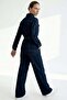 Belt Detailed Jacket-Pants Set - 2
