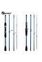 Casting 2.1m BIUTIFU Baitcasting Spinning Travel Carbon 4/5 Section Fishing Rods Casting Weight 5-20
