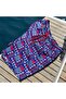 Crab Men's Swim Short with Three Pockets, Mesh Inside, Elastic and Laced Waist - 3
