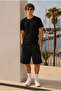 Men's Trend Crew Neck Comfortable Basic Black T-Shirt - 2