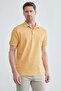 Basic Polo Neck Pique T-Shirt - 4