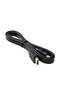 Hk-25508 Plastic Flat Black 1.5 Meter Flat Flat Gold Tipped HDMI Cable Tv Audio and Video K - 3